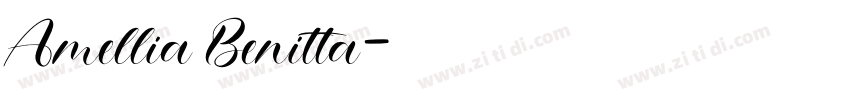 Amellia Benitta字体转换
